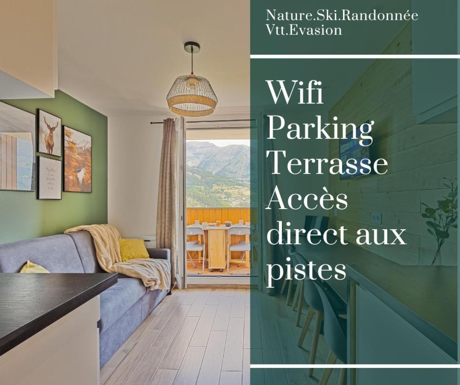 Studio De Charme Avec Vue Sur Le Val D'Allos, Parking Et Wifi Gratuit Kültér fotó
